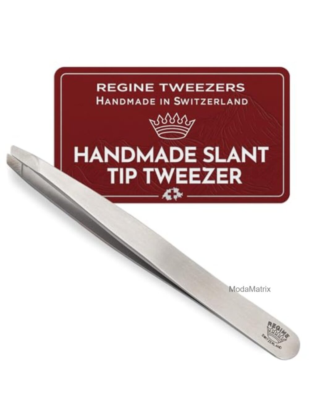 Slant Tip Professional Precision Eyebrow Tweezers Stainless Steel